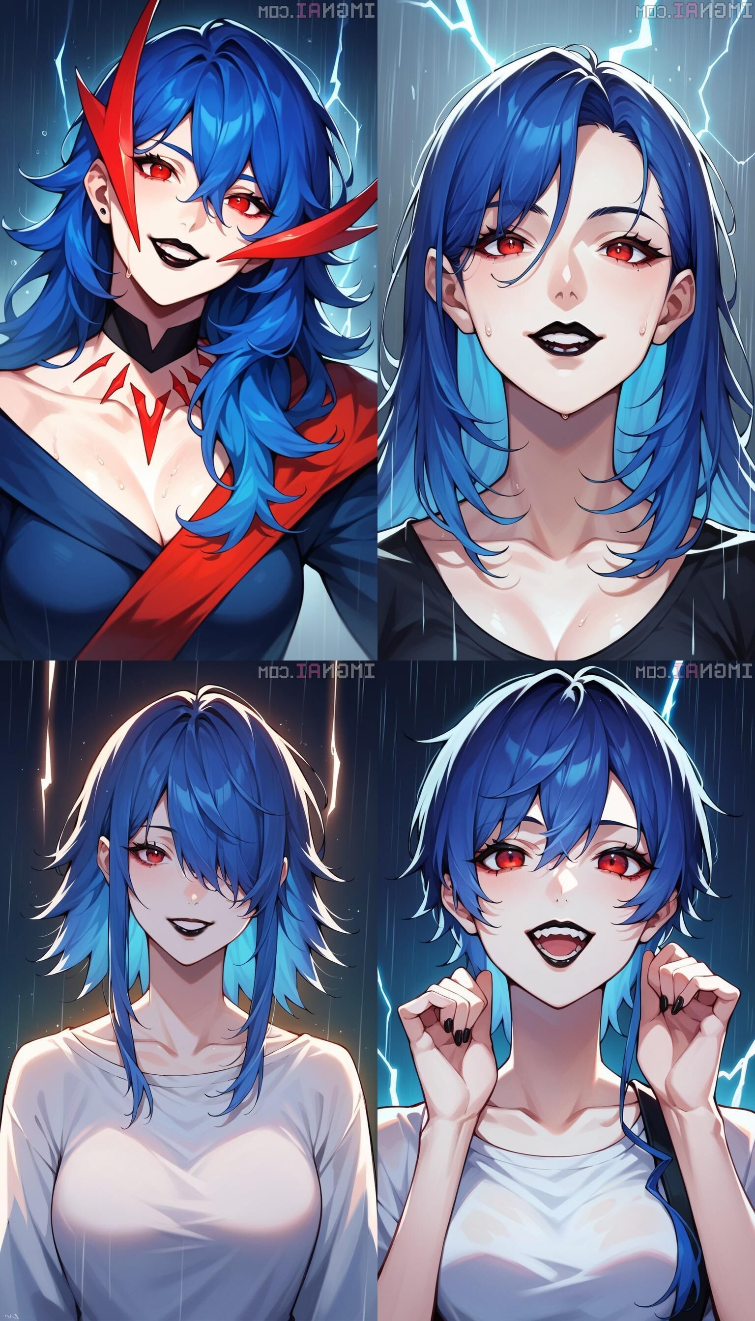 AI Testing different AI models (NN Sexy girl, rain and storm)