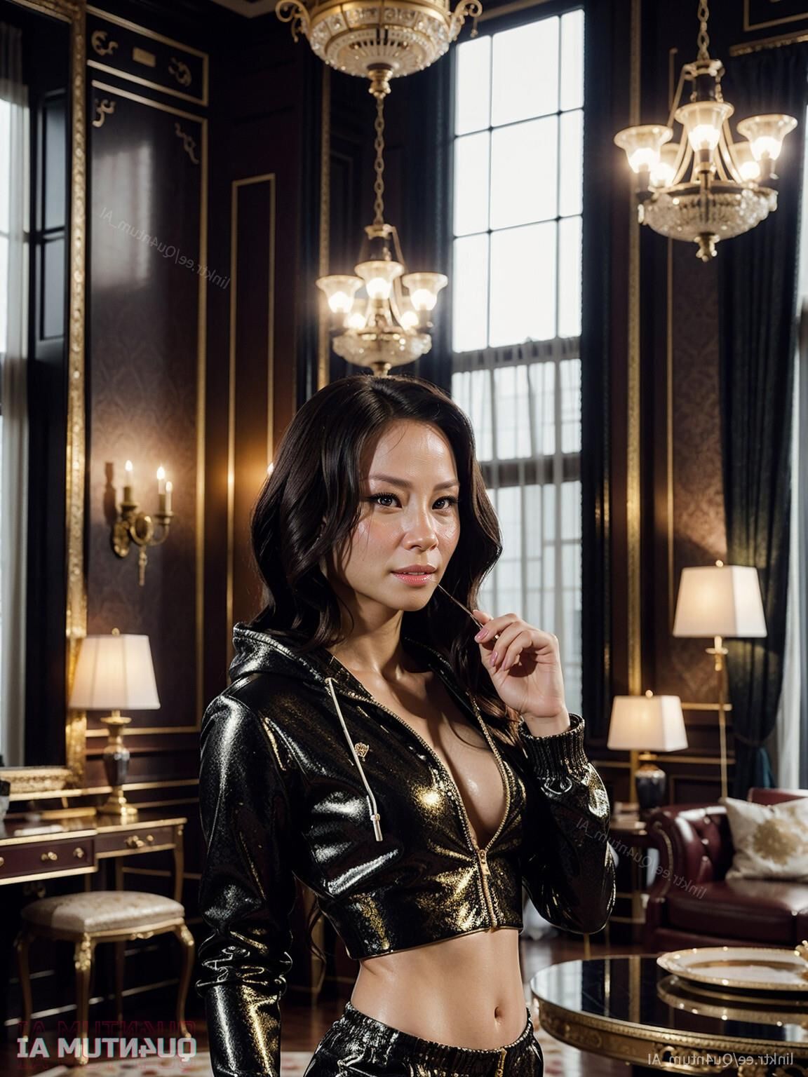 AI Lucy Liu # Kill Bill Charlies Angels Classic Glamour Luxury
