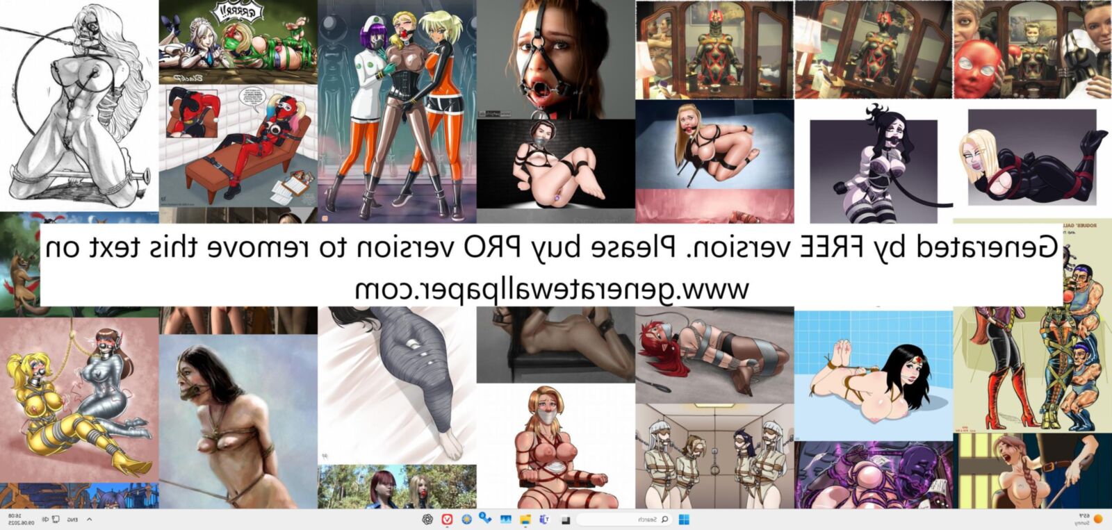 Bondage Cartoon & D women in BDSM troubles 