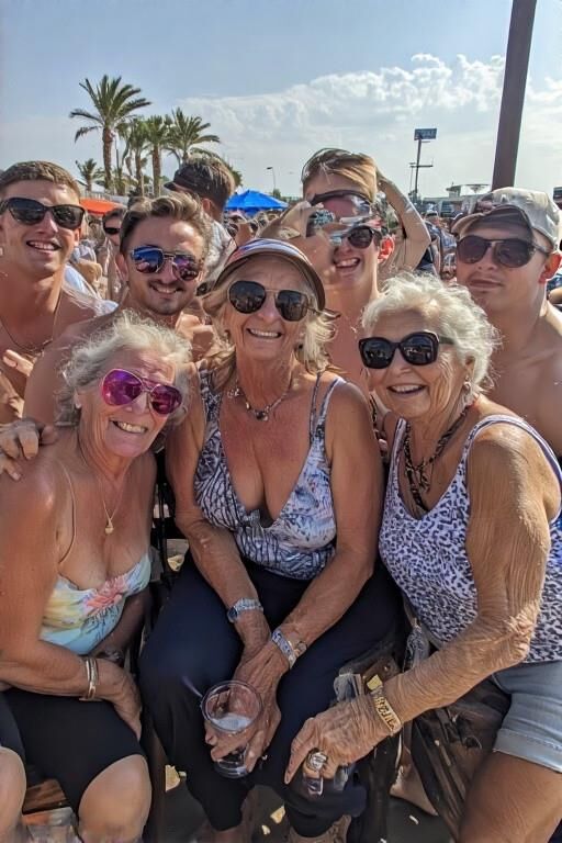 Grannies sur les vacances de printemps