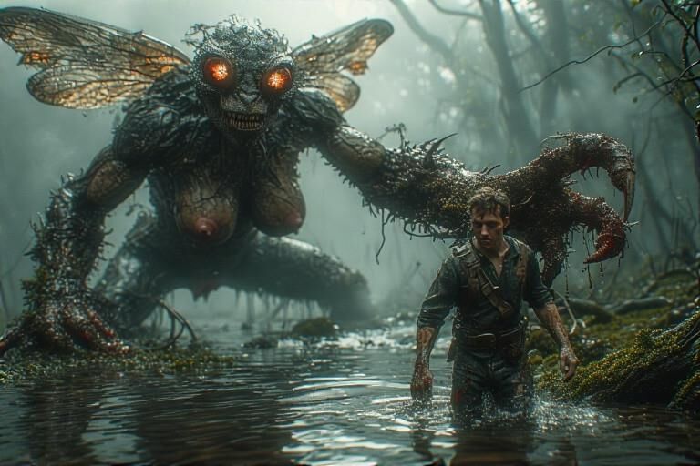 Rencontre de monstre de tourbière