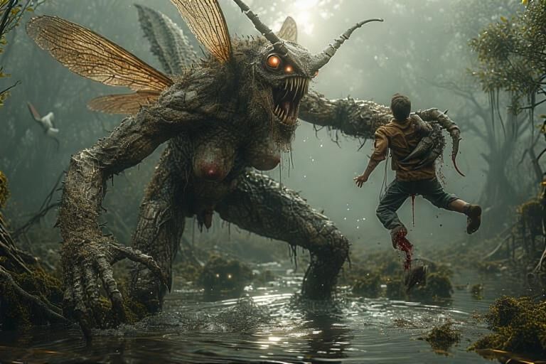 Rencontre de monstre de tourbière