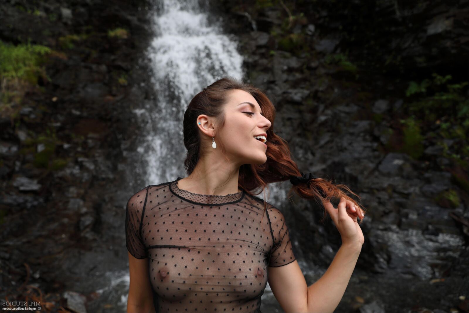 Elena Waterfall and Flowers