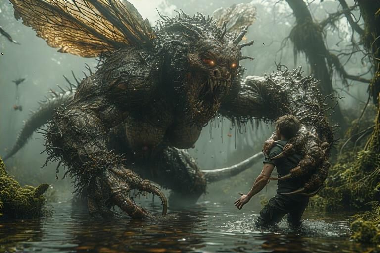 Rencontre de monstre de tourbière