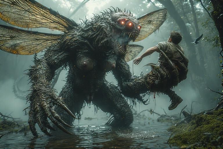Rencontre de monstre de tourbière