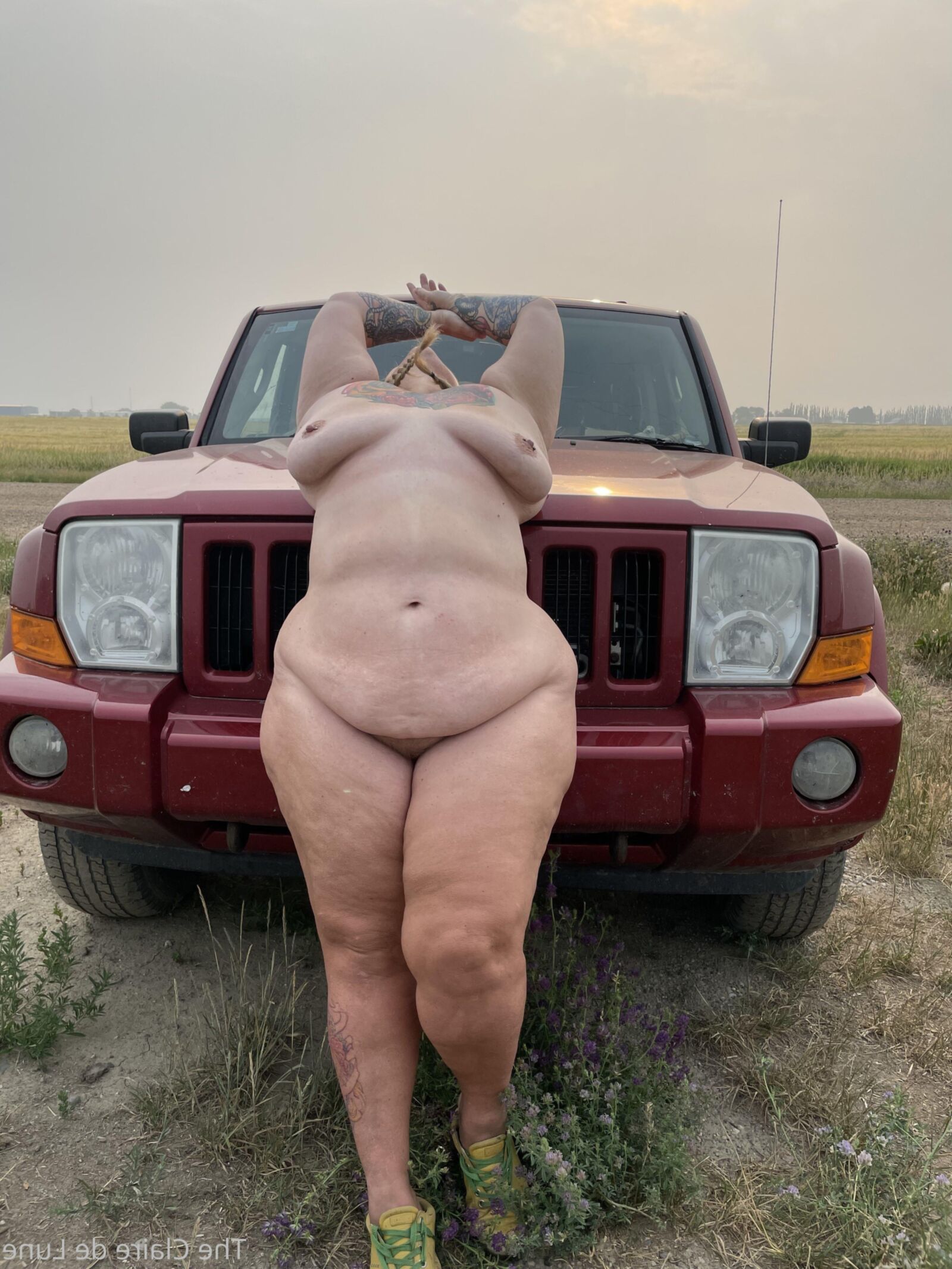 Клэр Big Butt Big Ticts Tattooed Sexy Blonde Bbw Granny Mixed h
