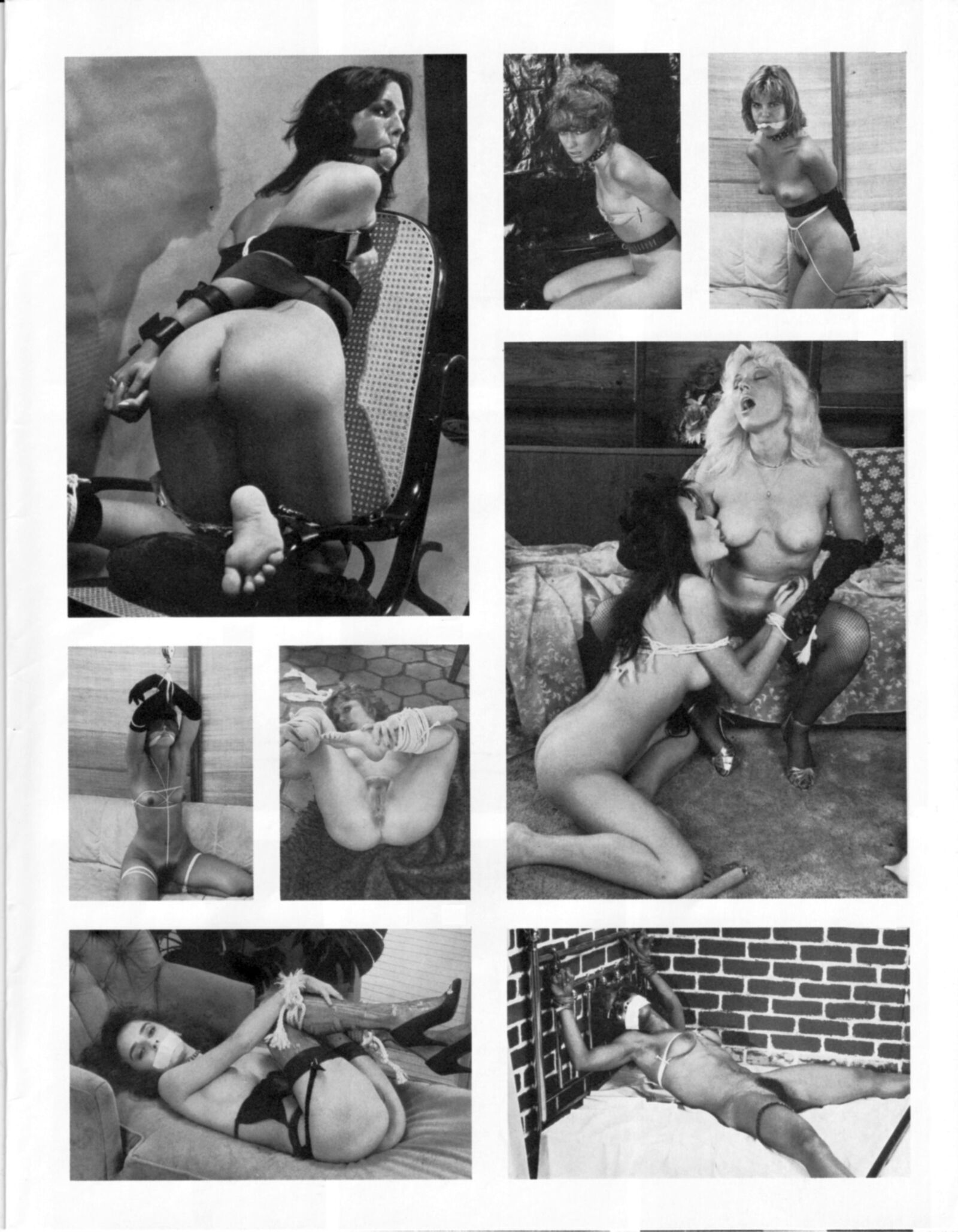Vintage Bondage Magazine Photos de bondage nude