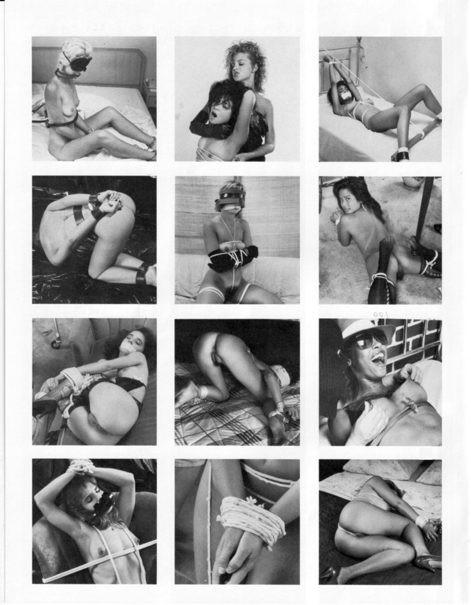 Vintage Bondage Magazine Photos de bondage nude