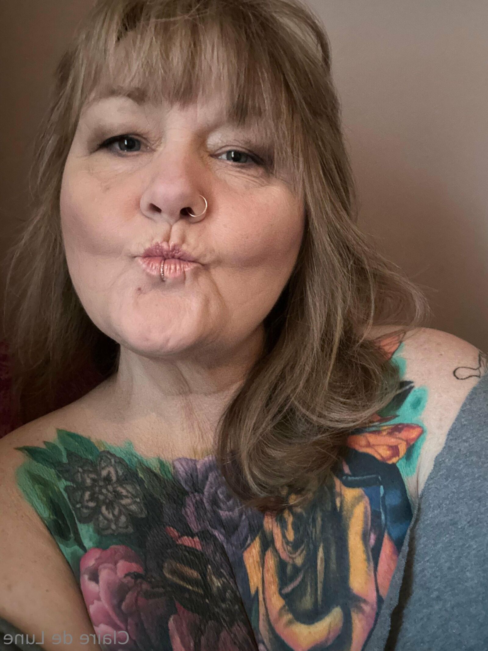 Клэр Big Butt Big Ticts Tattooed Sexy Blonde Bbw Granny Mixed h