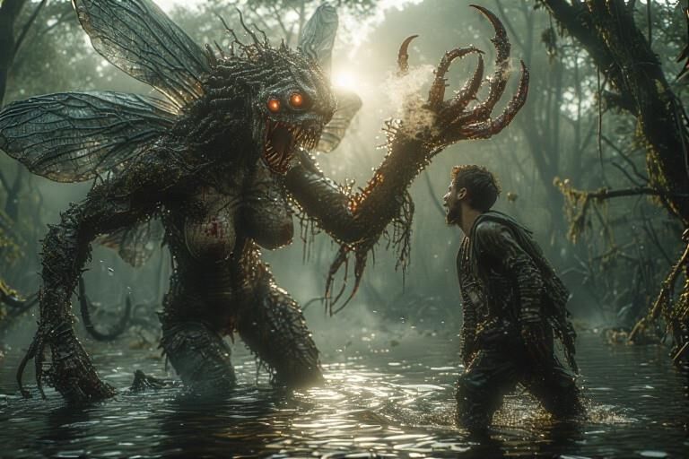 Rencontre de monstre de tourbière
