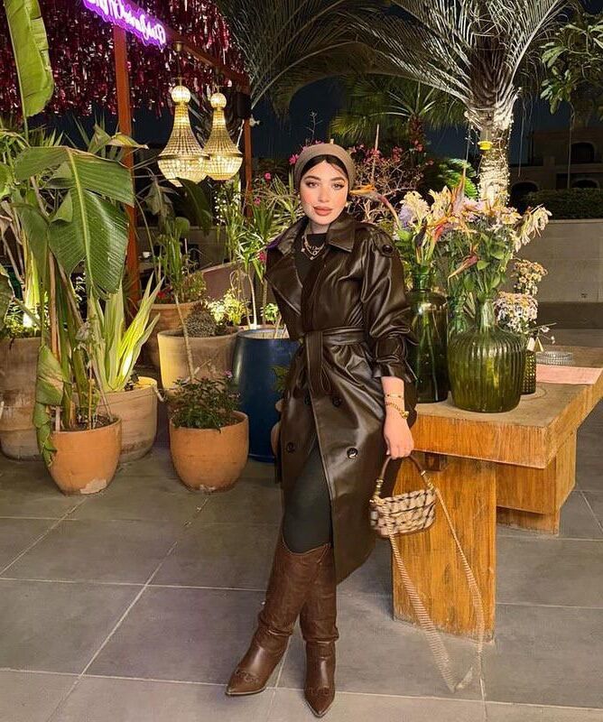 Leather and boots in public 