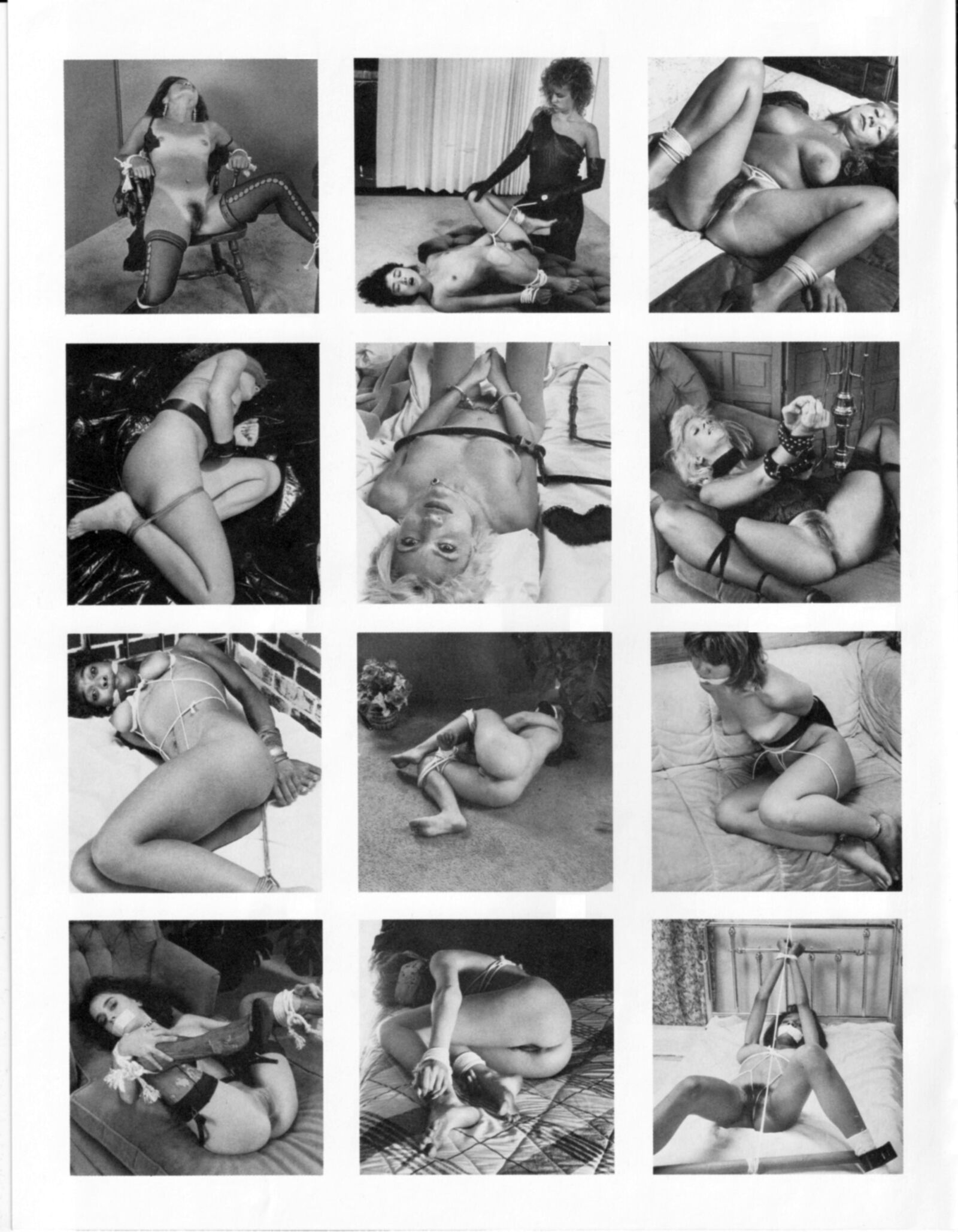 Vintage Bondage Magazine Photos de bondage nude
