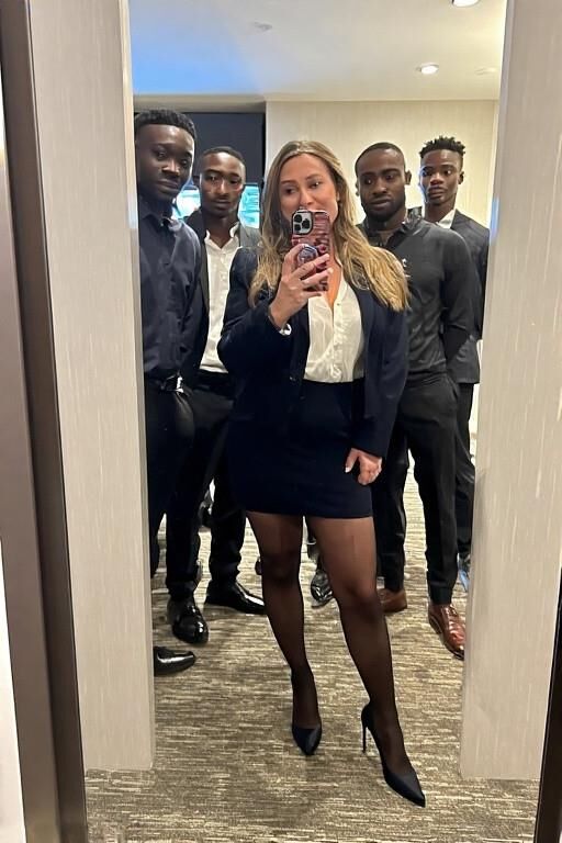 Indo para jantar com a equipe de vendas