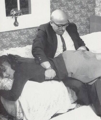 Retro Spanking Blushes picture set very naughty