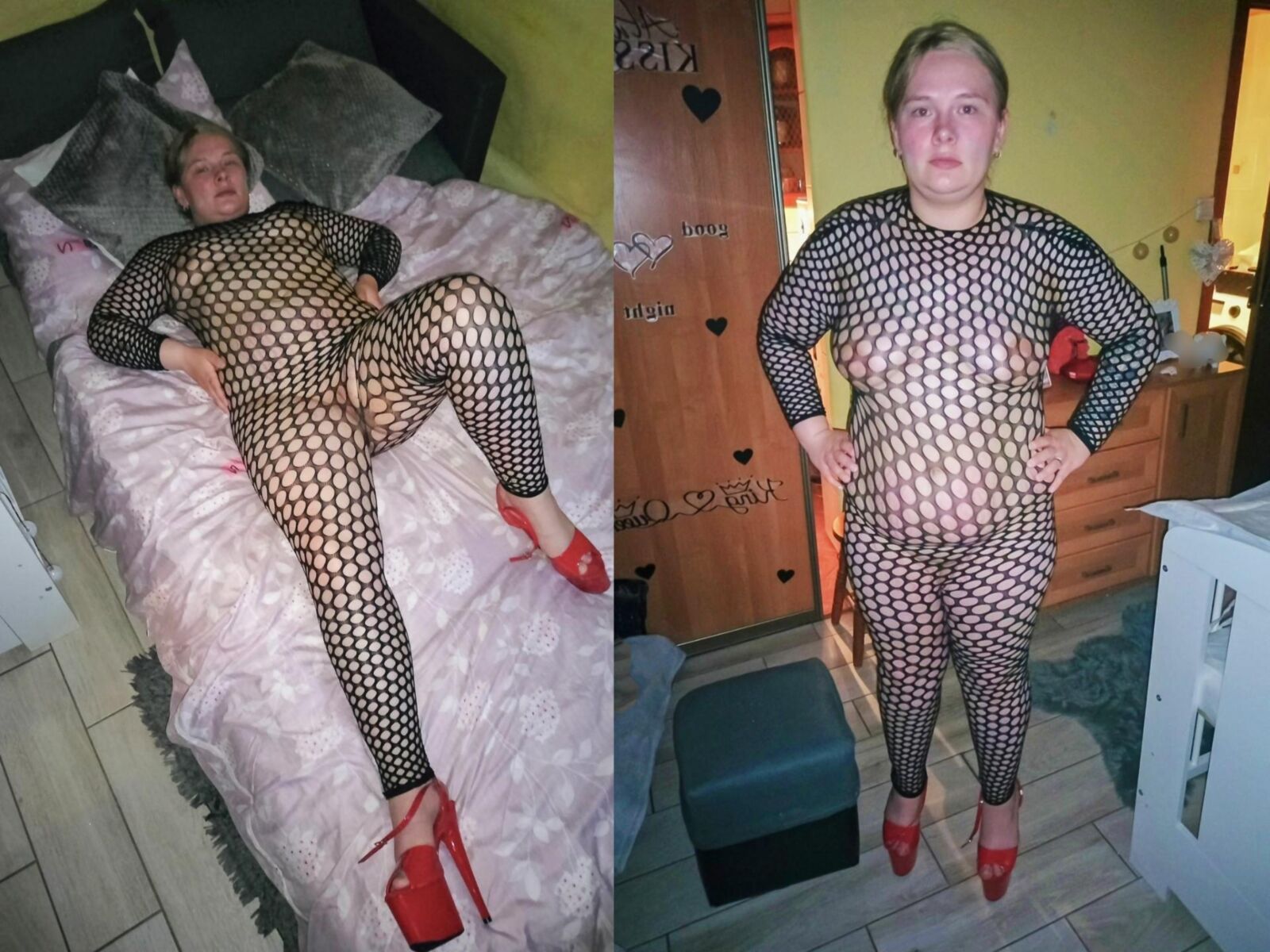 Wife Betty in slutwear. Please COMMENT 
