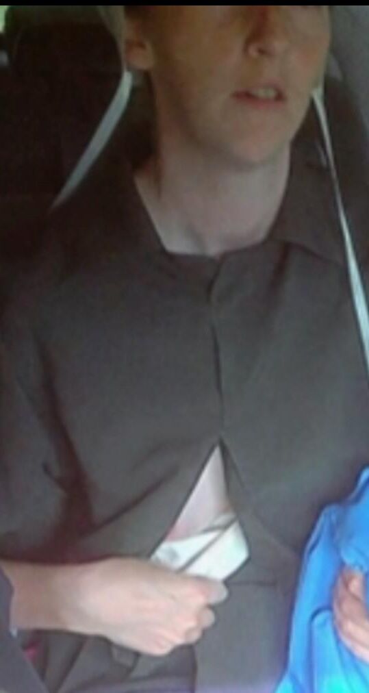 Amish Woman Breastfeeding Brown Dress