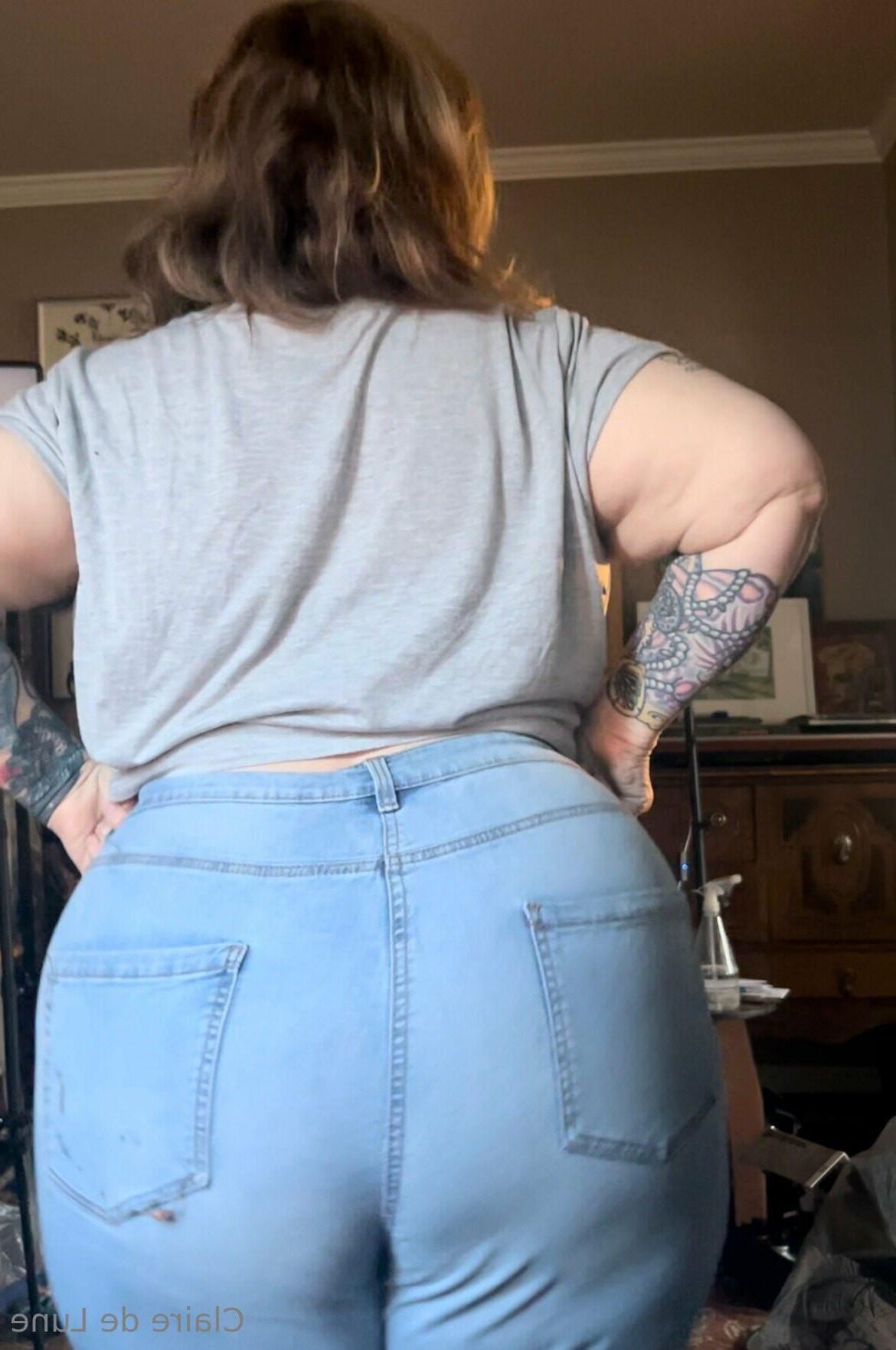 Клэр Big Butt Big Ticts Tattooed Sexy Blonde Bbw Granny Mixed h