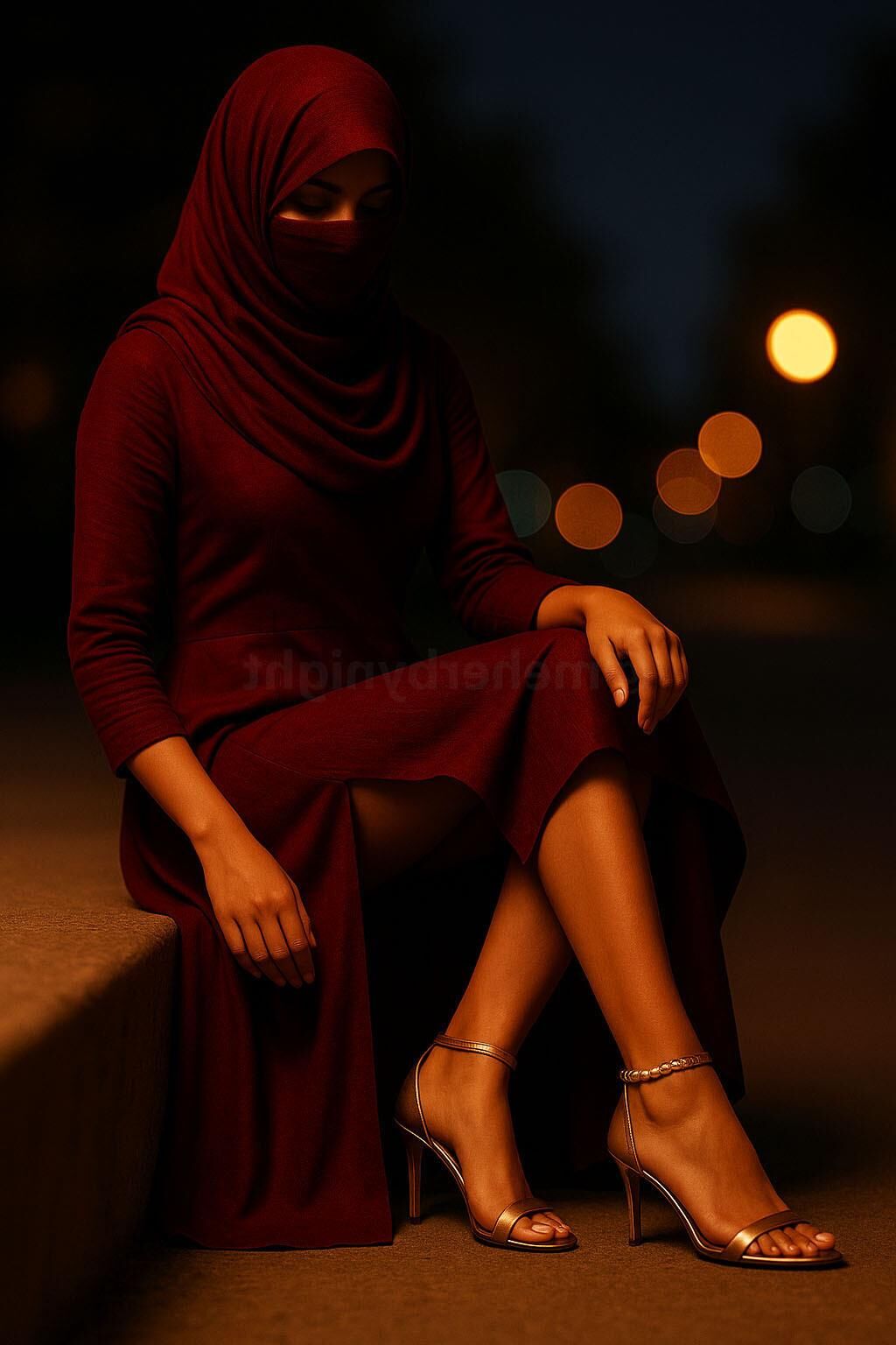 Meher à noite