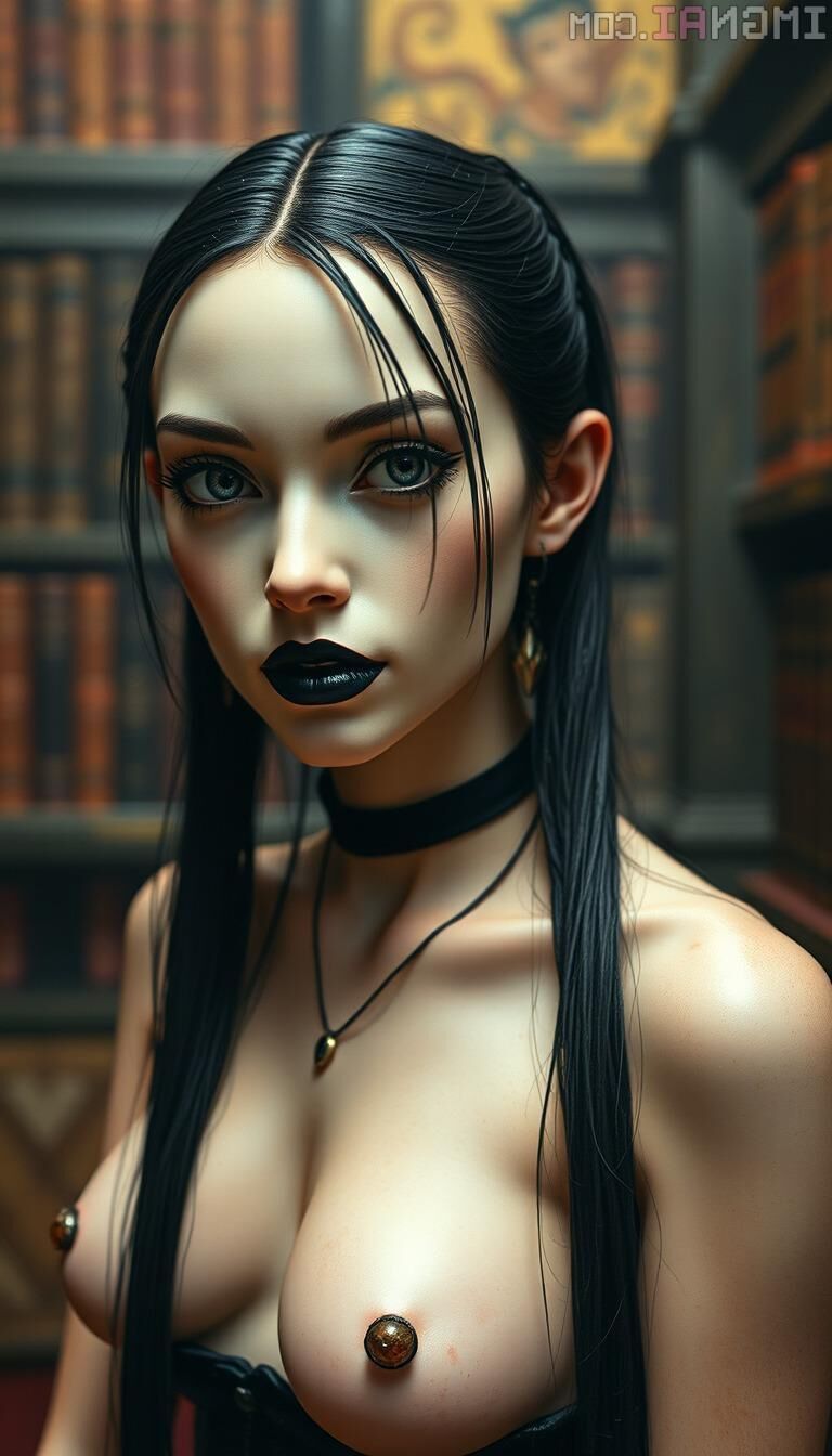 AI Adult Miércoles Addams, pose y sexo