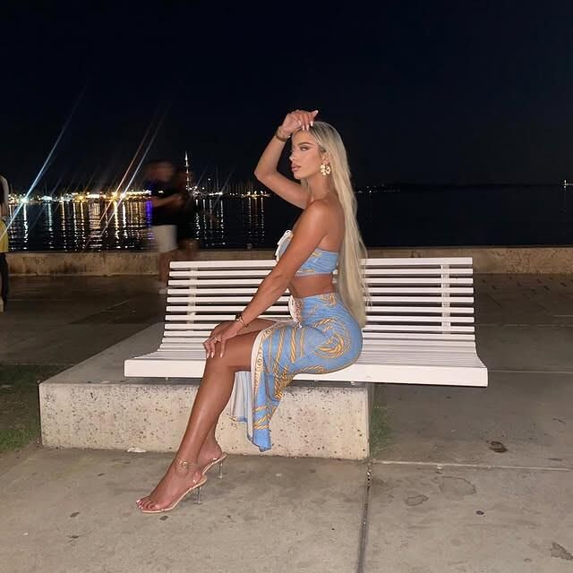 Kroatisch perfekte Fitness Blondie Babe