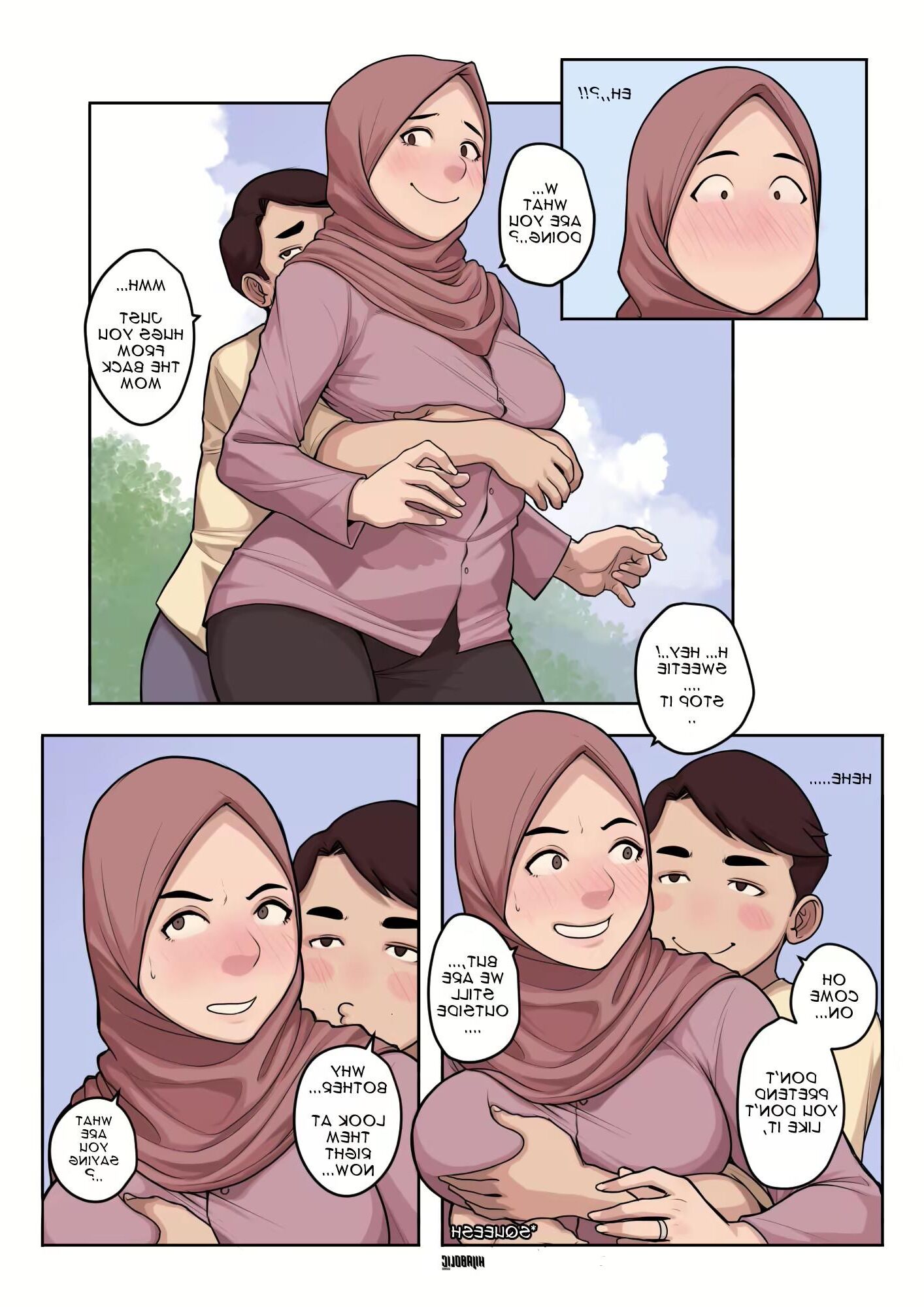 Mãe, filho e vovó hentai