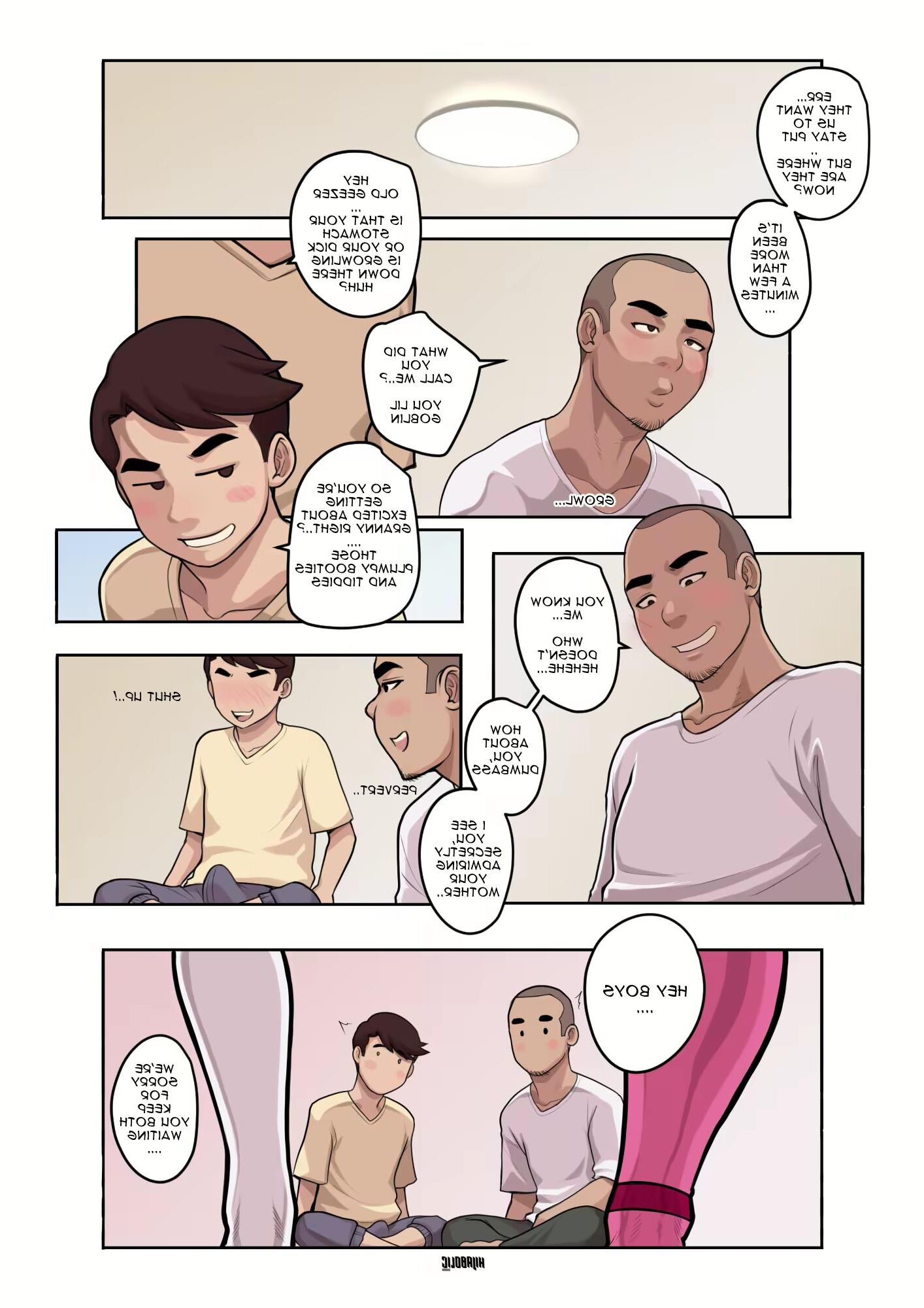 Mãe, filho e vovó hentai