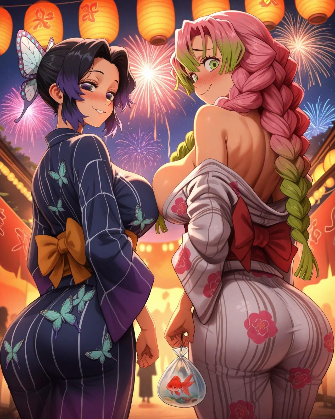 Mitsurishinobu Kimetsu por Waifuinvoker