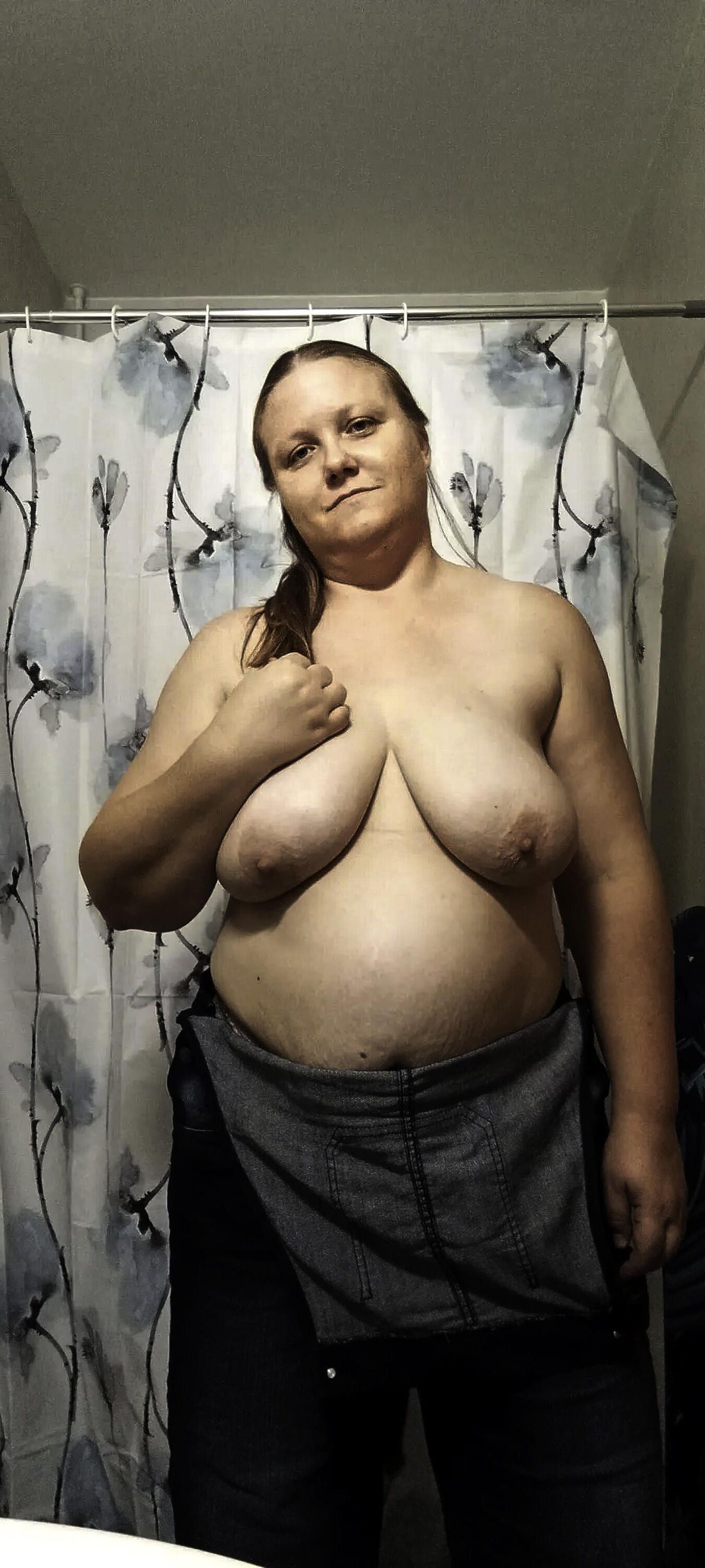 Seins nus en denim