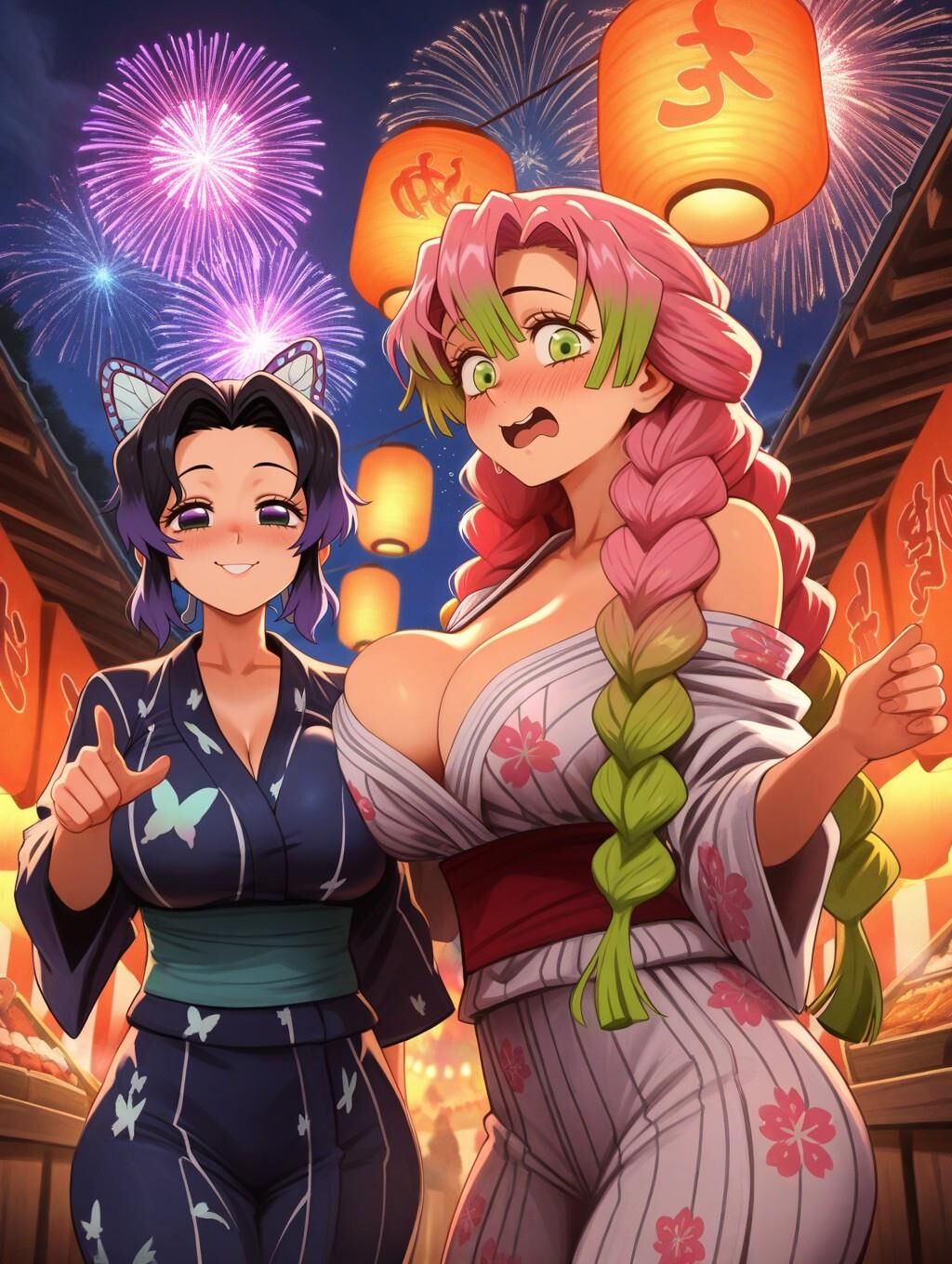 Mitsurishinobu Kimetsu por Waifuinvoker