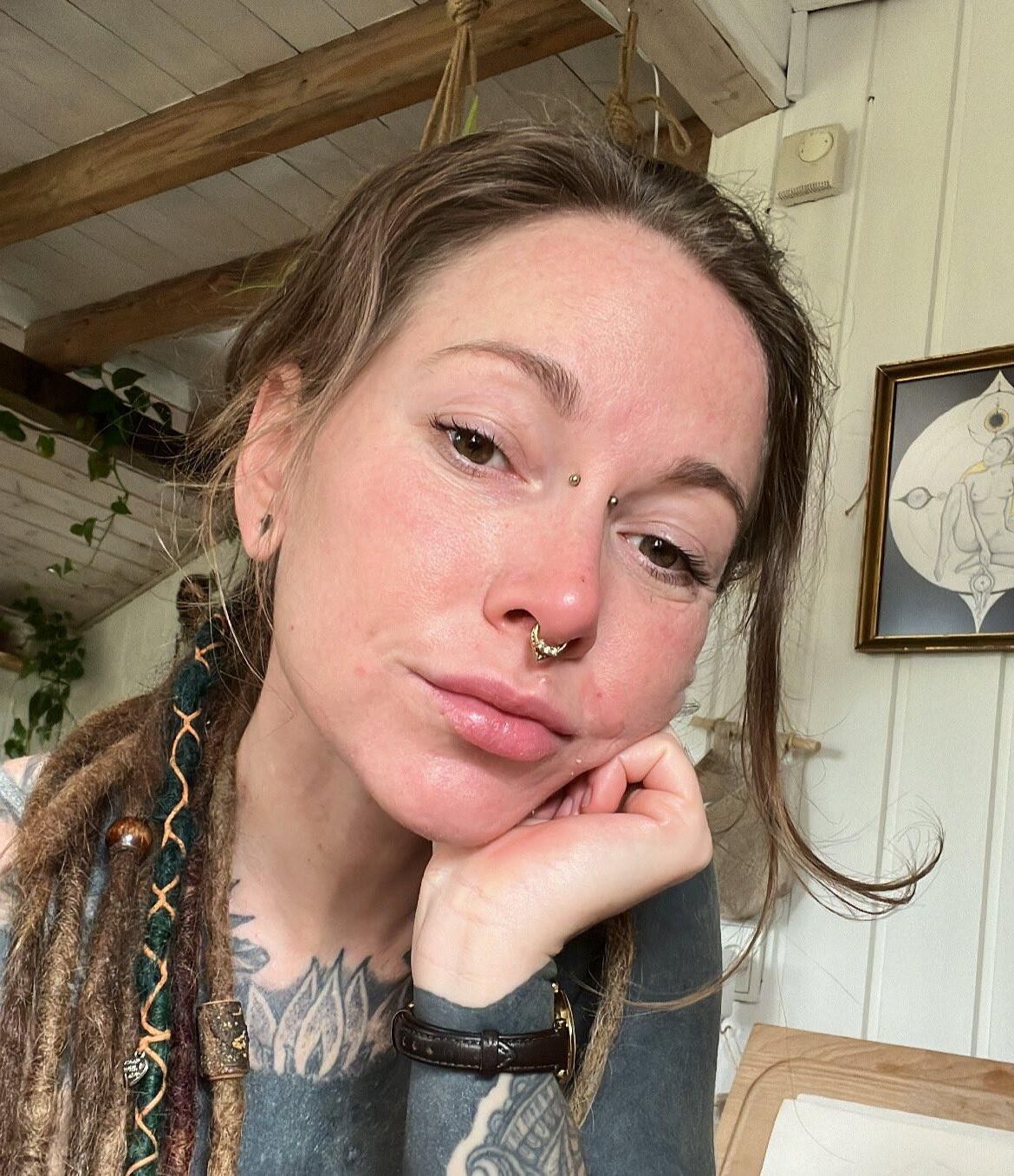 Felixität tätowiert wunderschöne Skiny Redhead Sexy Mädchen gemischt heiß Pho Pho