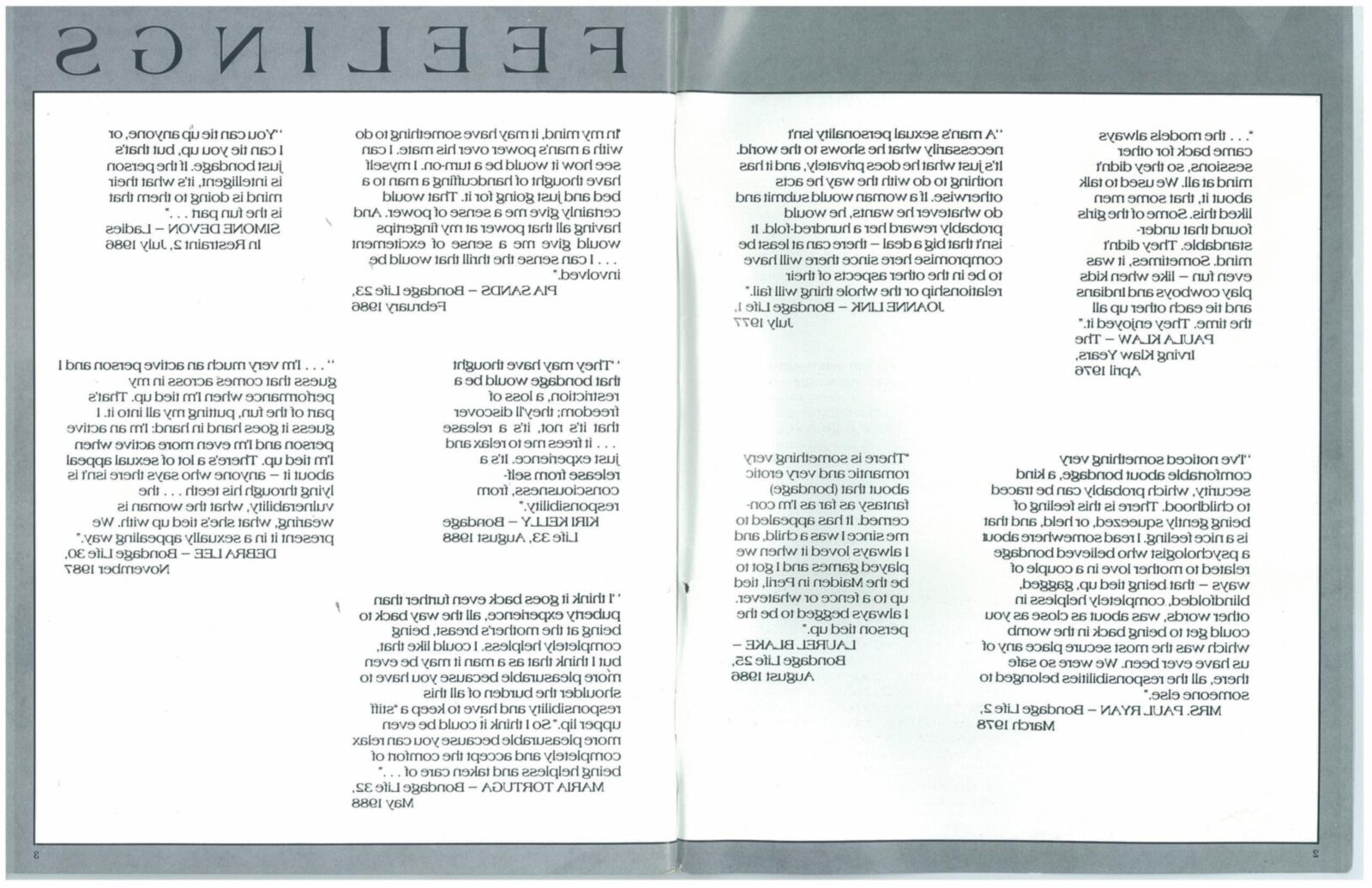 Bondage Life No (retro magazine scan)