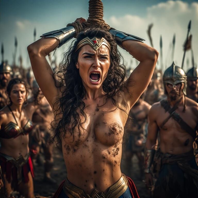 Wonder Woman in distress