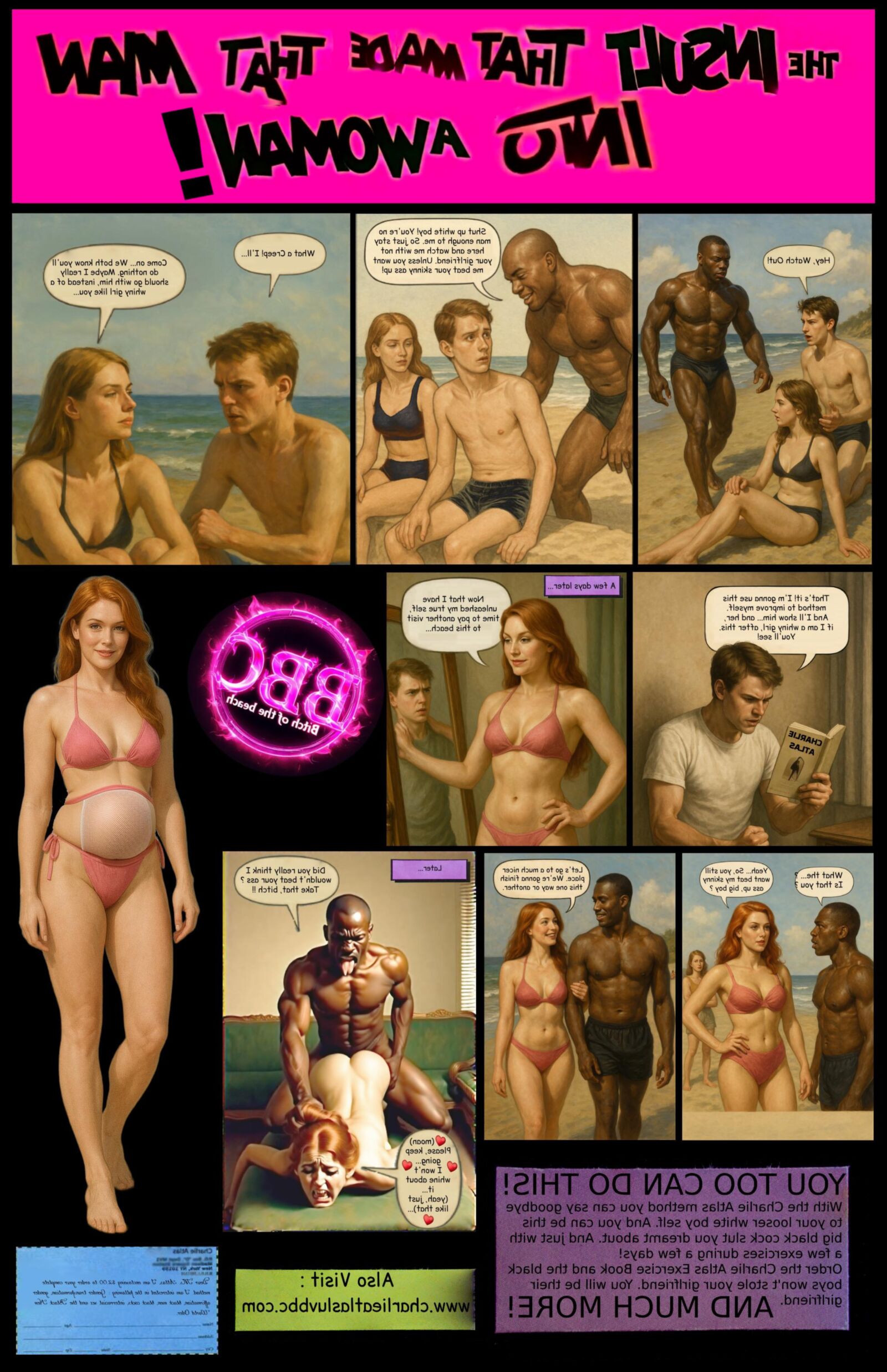 El insulto que convirtió a ese hombre en una mujer (C. Atlas Tg Parody)