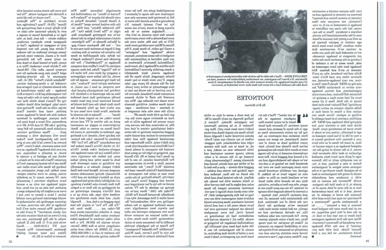 Bondage Life No (retro magazine scan)