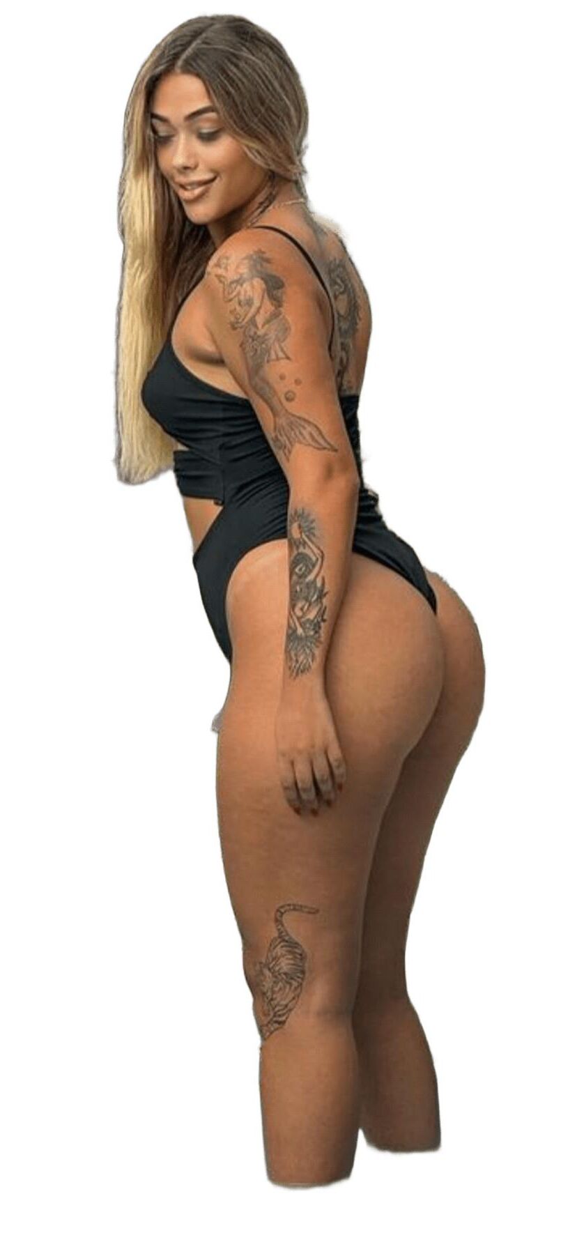 Latina süße große Butt -Aufkleber
