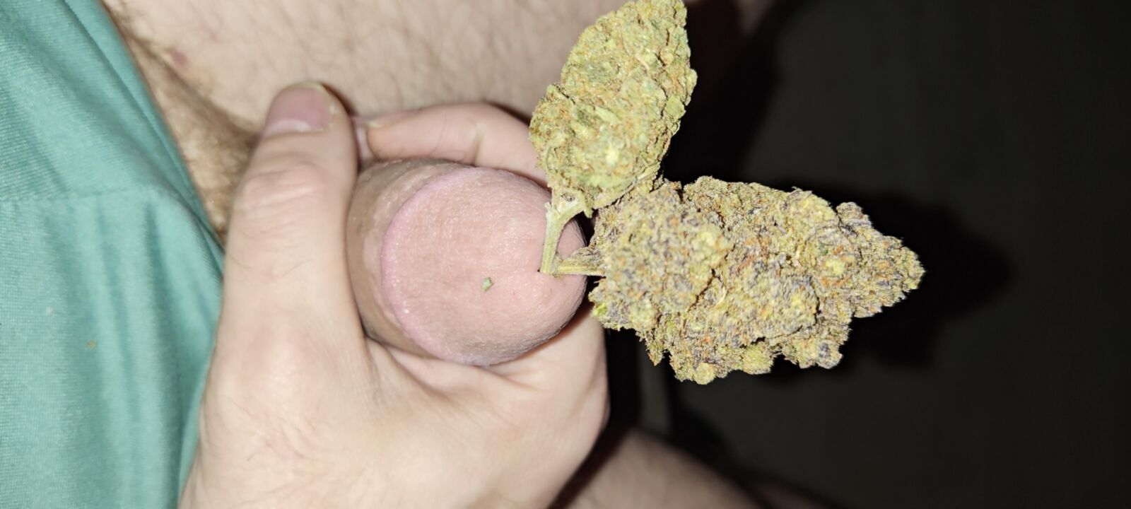 Mein Schwanz auf Weed Gras THC