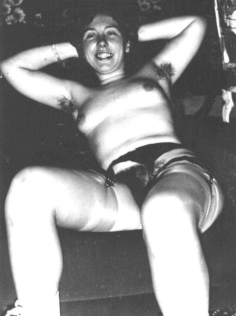axilas sexy vintage en blanco y negro