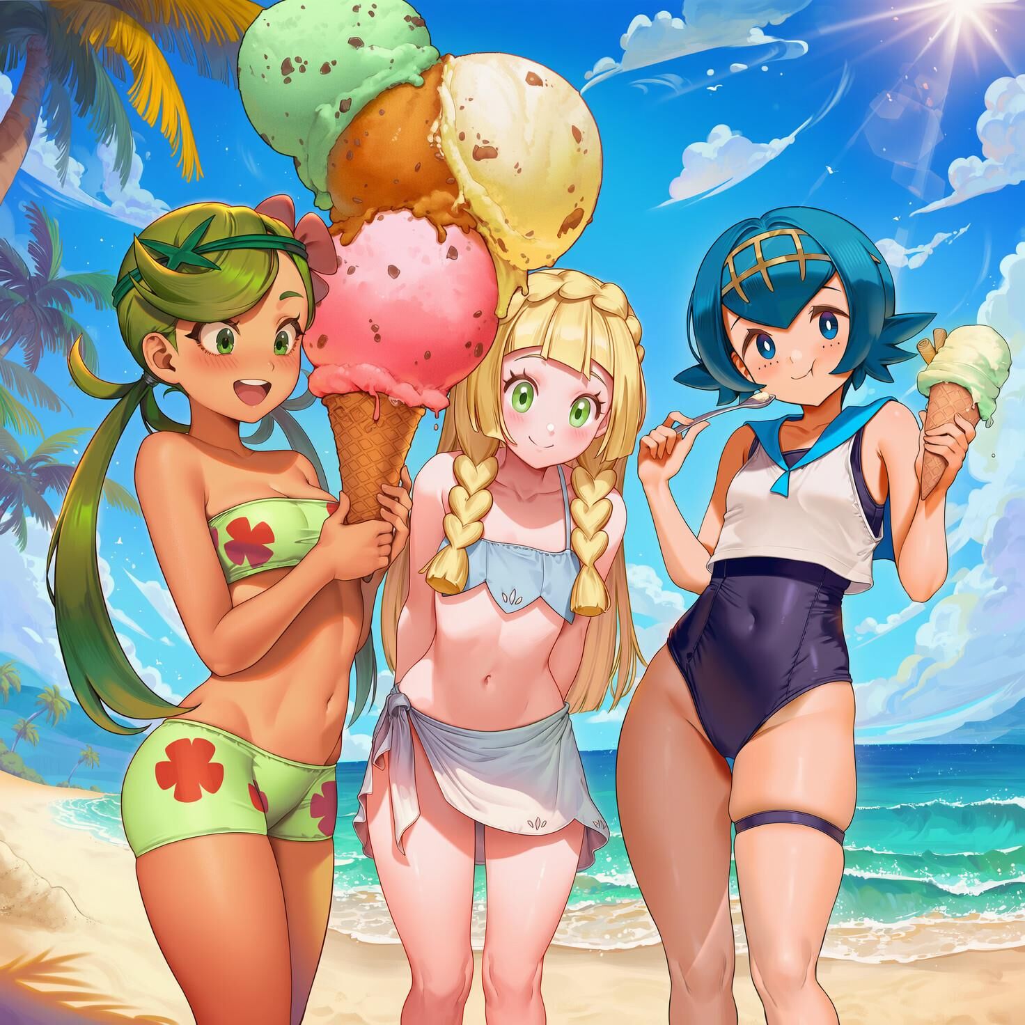 Pokémon Multiple Girls / Group