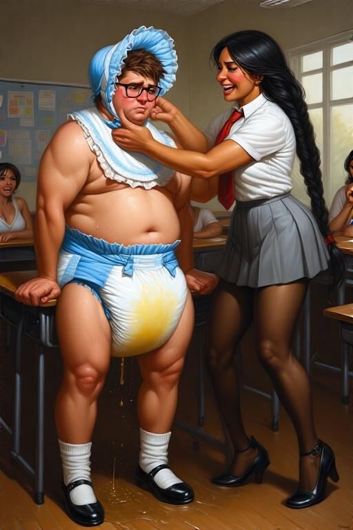 AI adulto bebê e fraldas obras de arte domésticas mistura