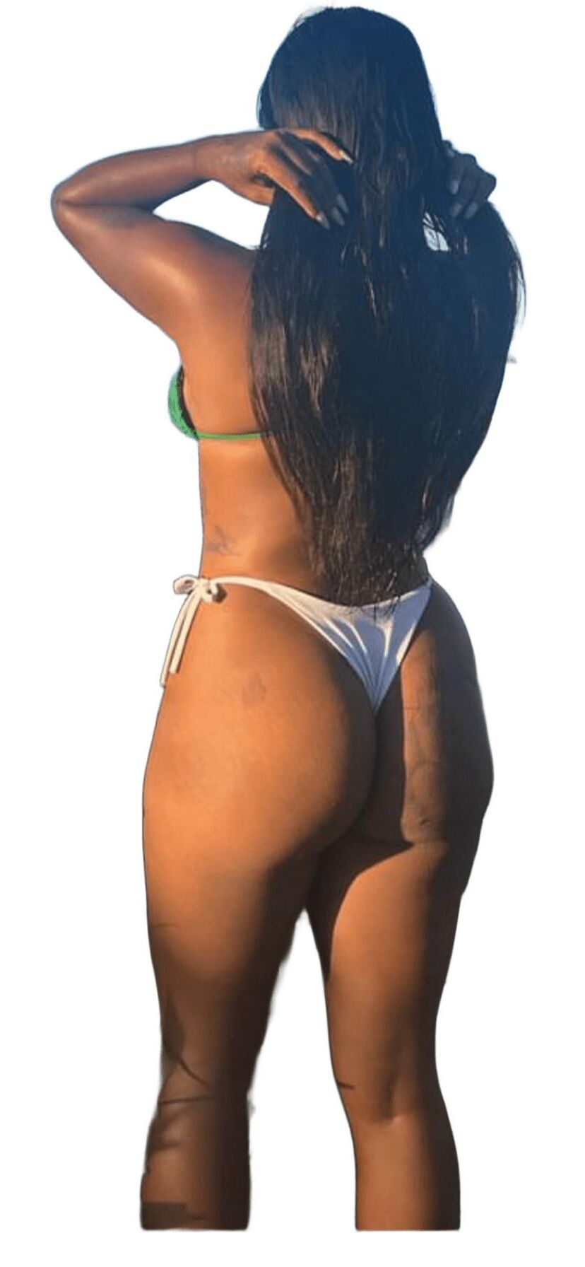 Latina süße große Butt -Aufkleber