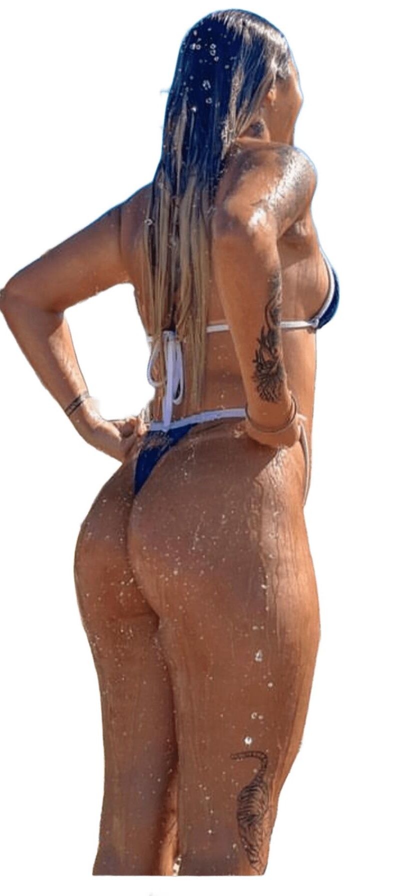 Latina süße große Butt -Aufkleber