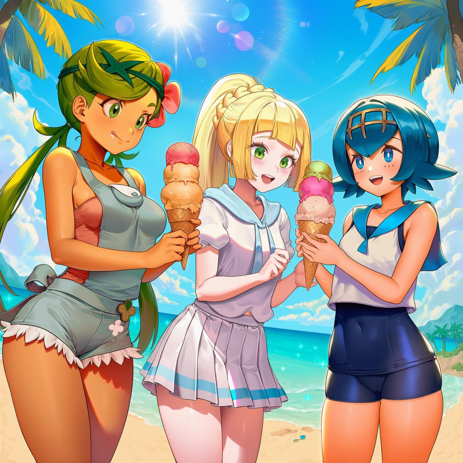 Pokémon Multiple Girls / Group
