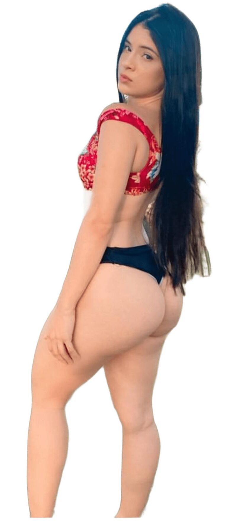 Latina süße große Butt -Aufkleber