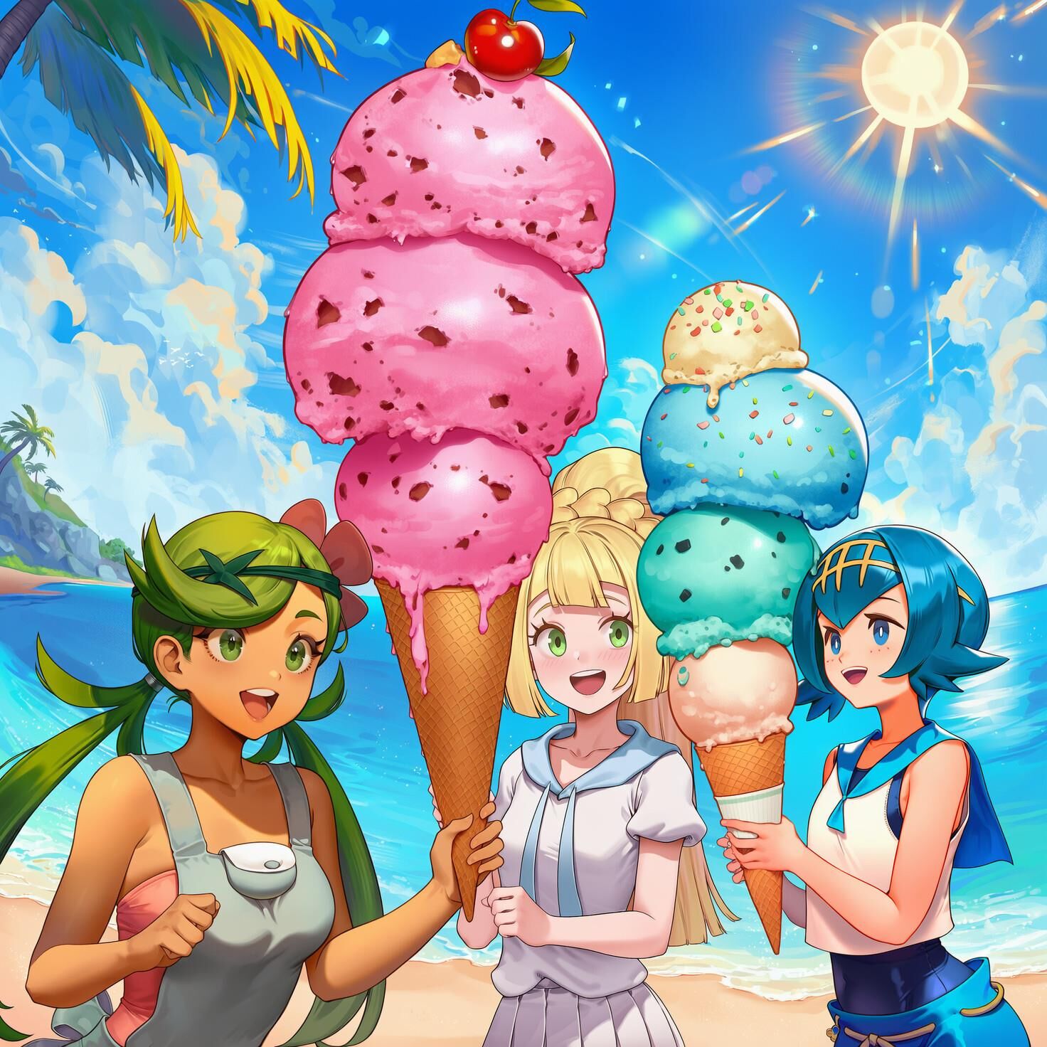 Pokémon Multiple Girls / Group