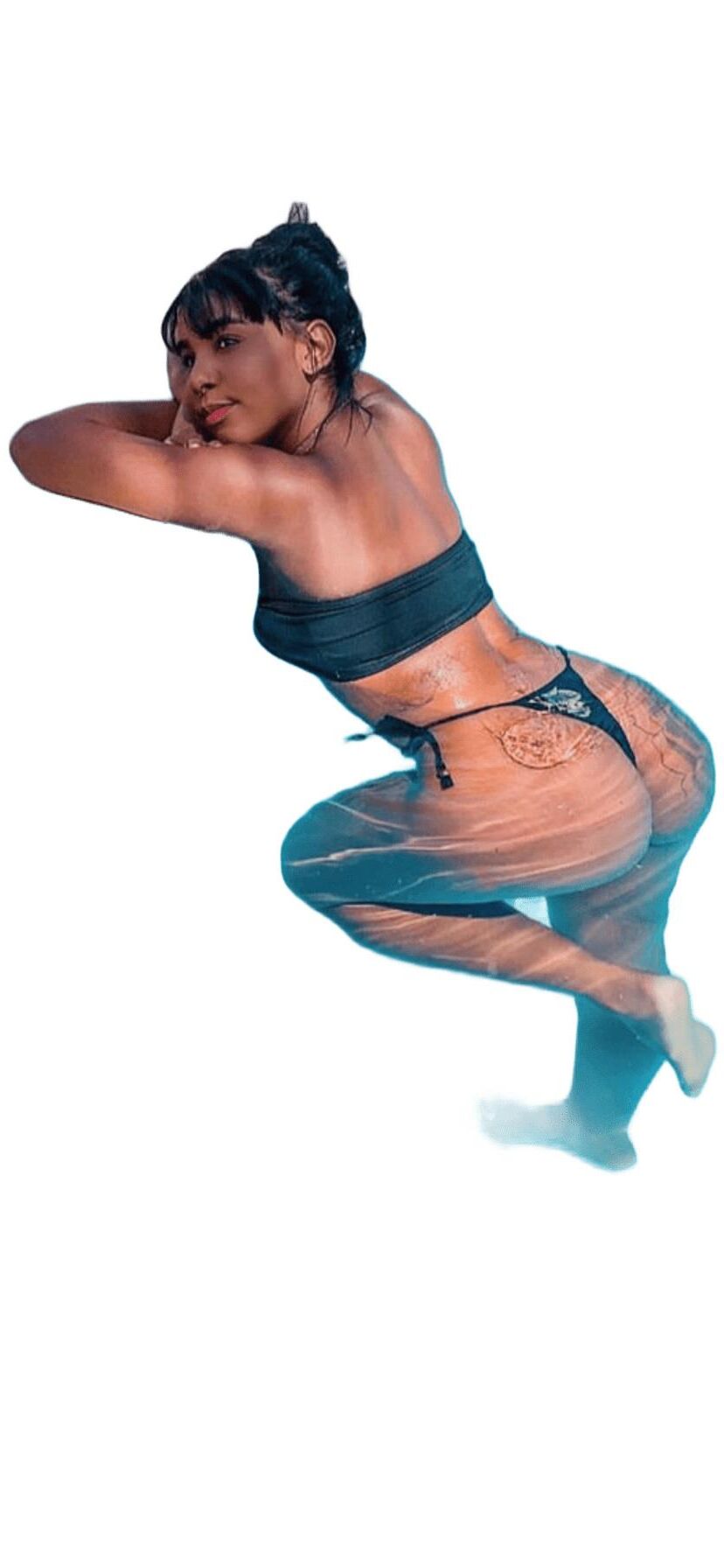 Latina süße große Butt -Aufkleber