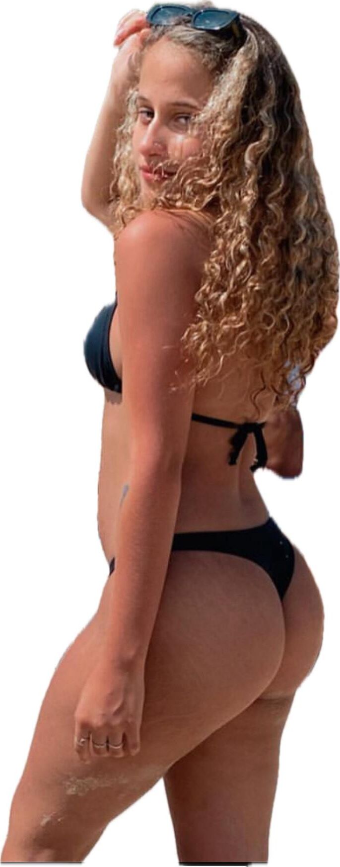 Latina süße große Butt -Aufkleber