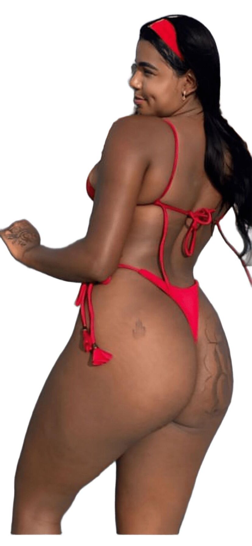 Latina süße große Butt -Aufkleber