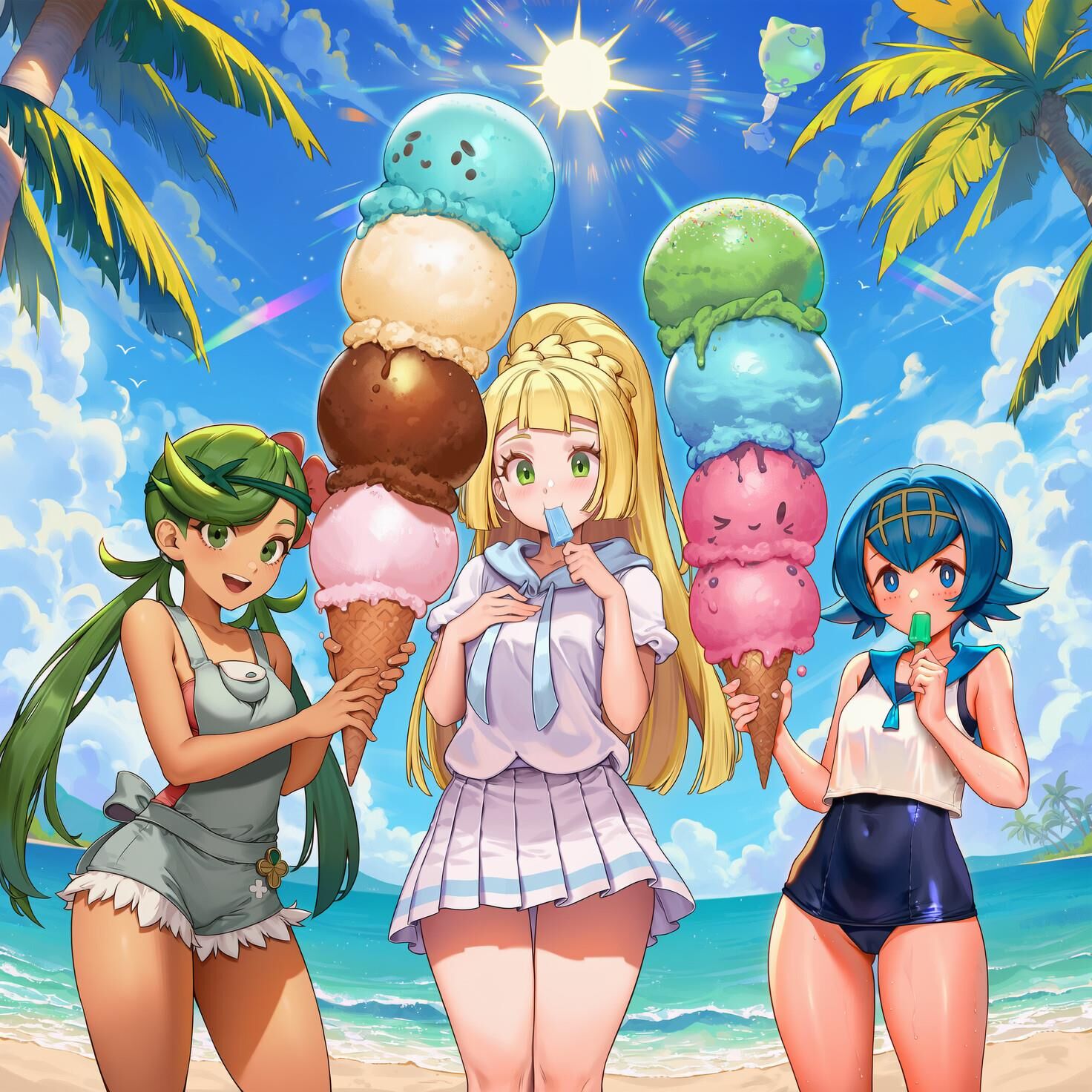 Pokémon Multiple Girls / Group