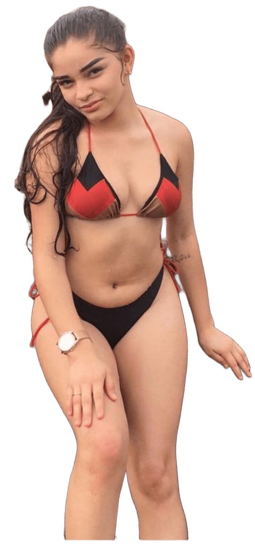 Latina süße große Butt -Aufkleber