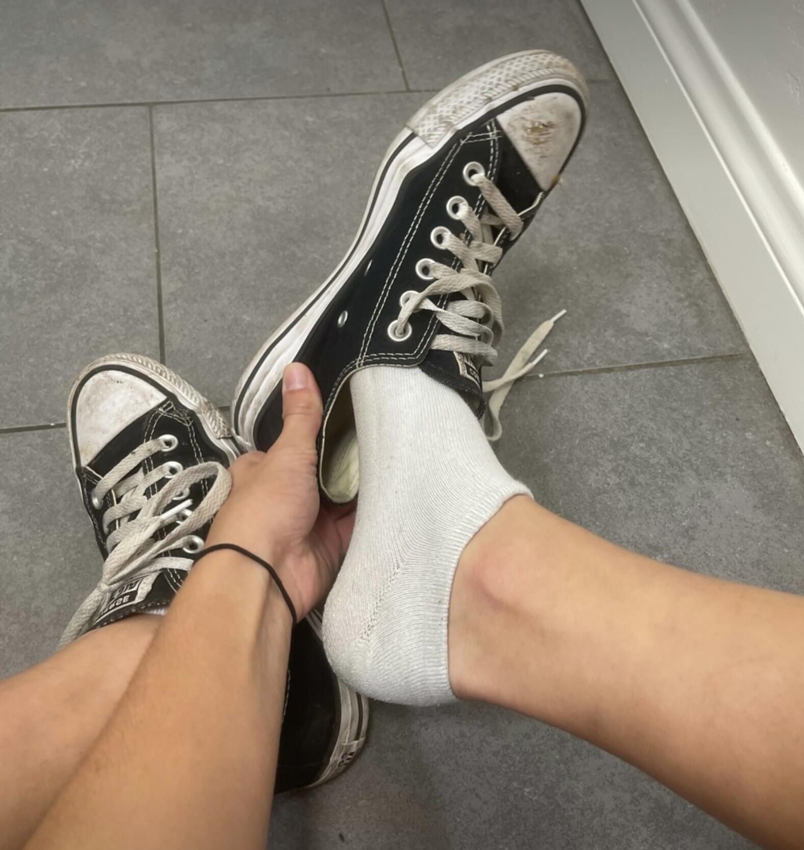 Minha maneira favorita para minhas garotas de meia serem exibidas